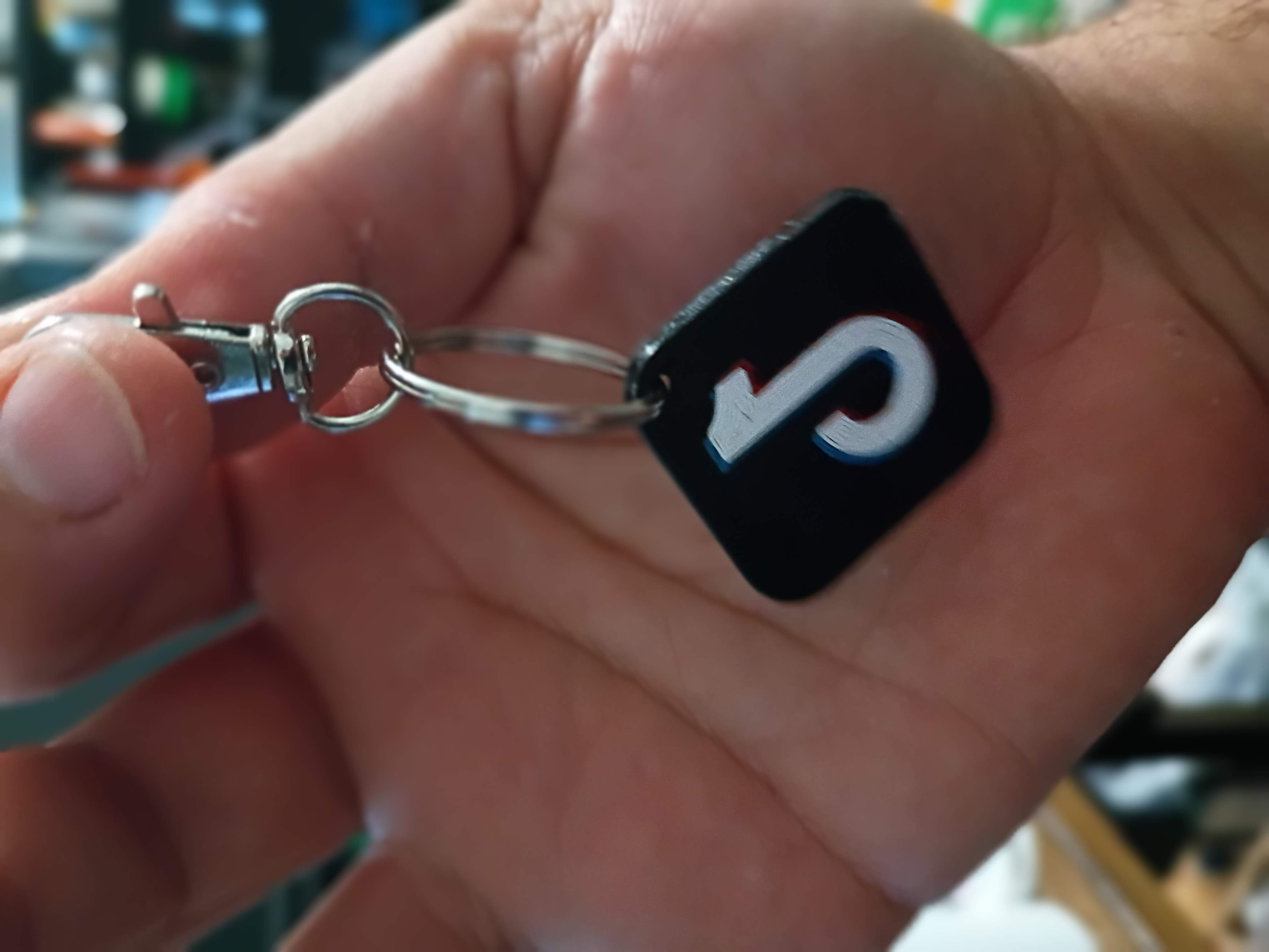 NFC Keychain in hand